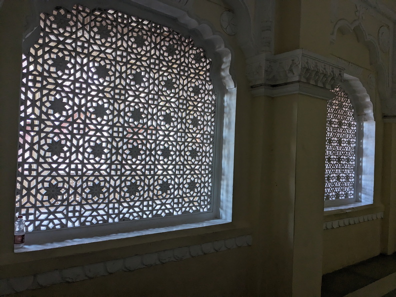 Ornate window lattice