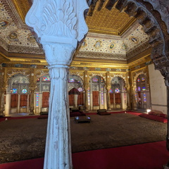 Ornate, colorful, historical interior