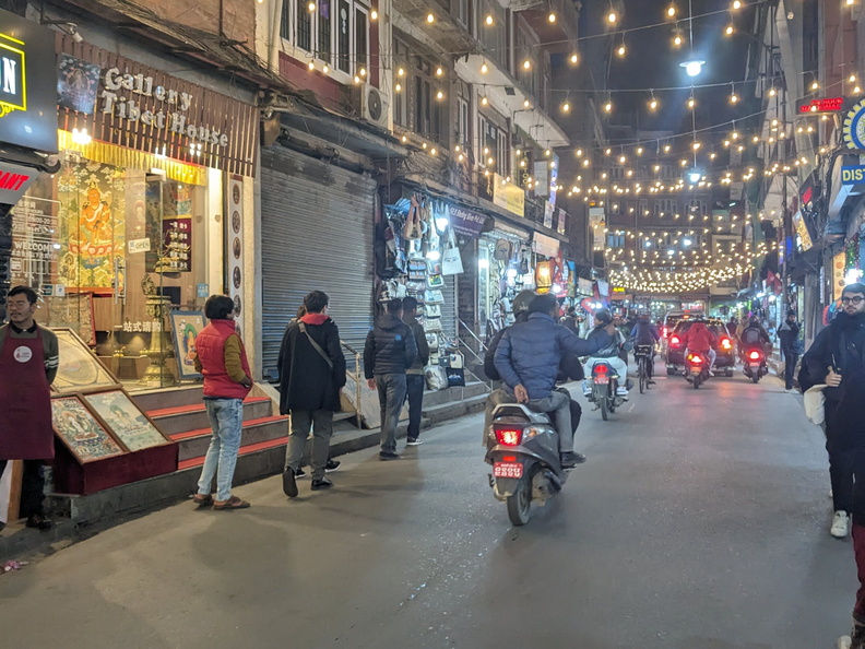 A busy street in Kathmandu