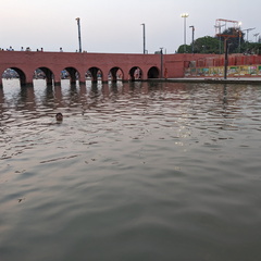 Bridge over a river in India
