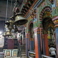 Colorful Hindu temple bells